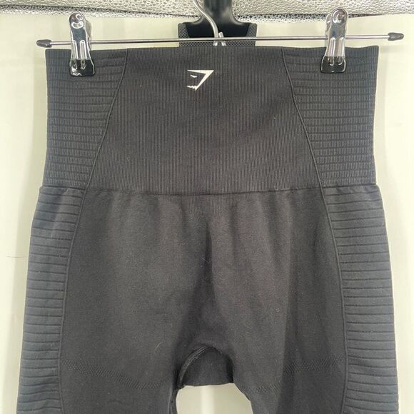 Gymshark Women's Vital Seamless Leggings in Black Marl Size Small - Picture 4 of 7